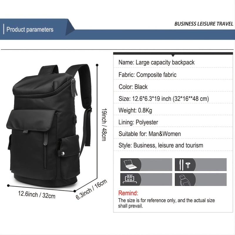 Vodlbov Large Laptop Backpack 17 Inch Waterproof Business Travel School Bag