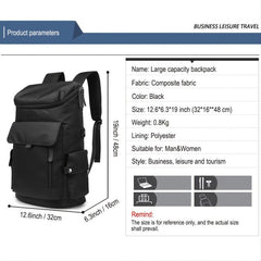 Vodlbov Large Laptop Backpack 17 Inch Waterproof Business Travel School Bag