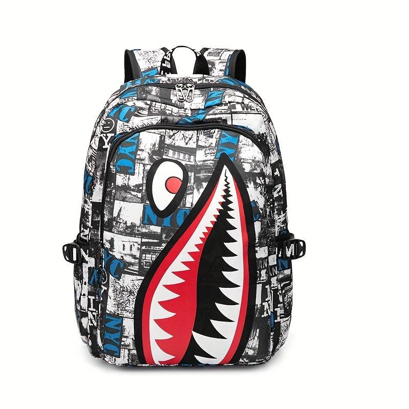 MezyTicky Waterproof Shark Backpack for Teenagers