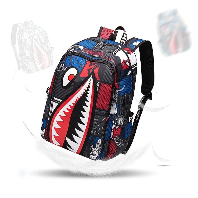 MezyTicky Waterproof Shark Backpack for Teenagers