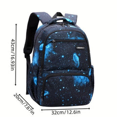 3pcs Starry Sky Space Pattern Backpack Set