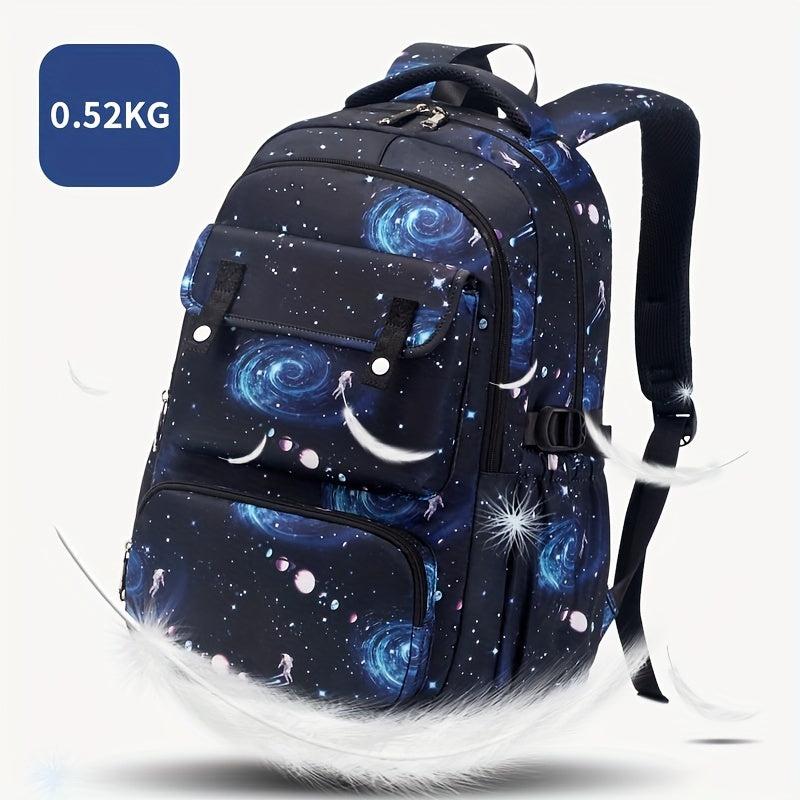 3pcs Starry Sky Space Pattern Backpack Set