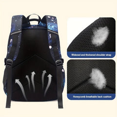 3pcs Starry Sky Space Pattern Backpack Set