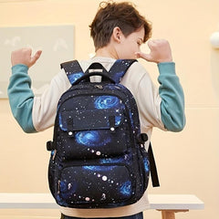 3pcs Starry Sky Space Pattern Backpack Set