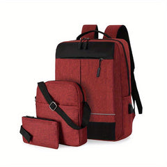 Men's Casual Business Backpack Set