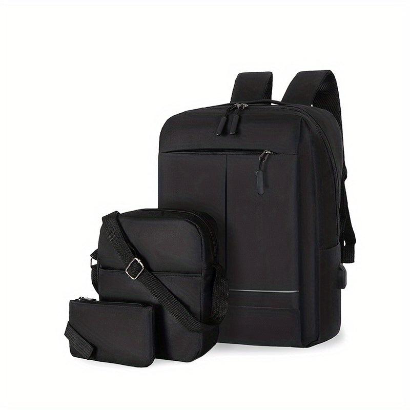 Men's Casual Business Backpack Set