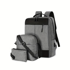 Men's Casual Business Backpack Set