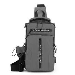 Anti Theft Sling Bagpack Crossbody Backpack USB Charging Chest Bag