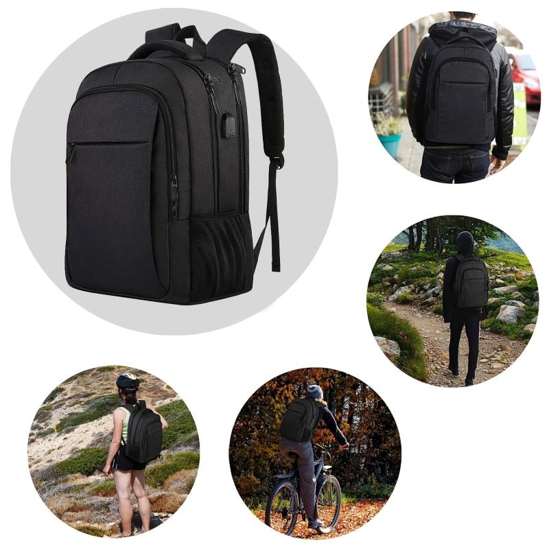 Travel Laptop Backpack with USB Charging Port - Waterproof