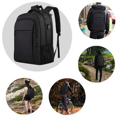 Travel Laptop Backpack with USB Charging Port - Waterproof