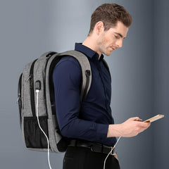 Travel Laptop Backpack with USB Charging Port - Waterproof