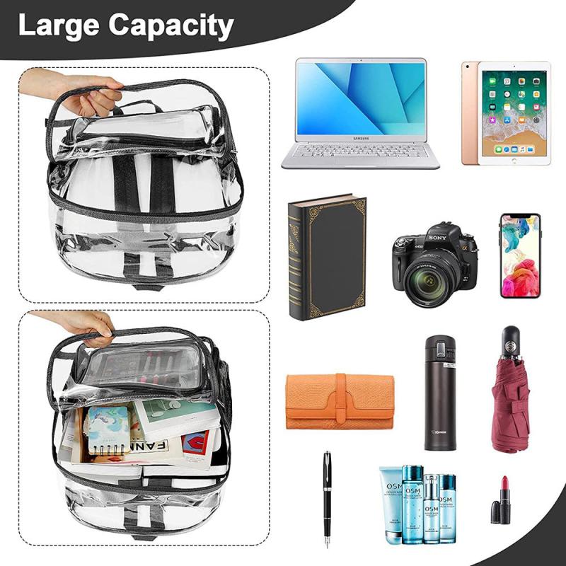Transparent PVC Backpack Outdoor Sport Large Capacity Bag