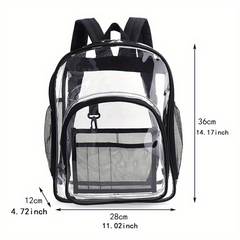 Transparent PVC Backpack Outdoor Sport Large Capacity Bag
