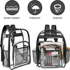 Transparent PVC Backpack Outdoor Sport Large Capacity Bag