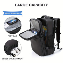 Men's Travel Backpack Large Capacity Lightweight Outdoor Luggage Bag