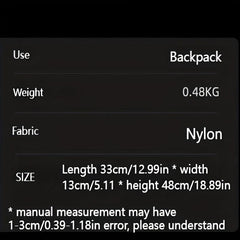 High Capacity Travel Bag Graffiti Pattern Backpack Street Style Schoolbag