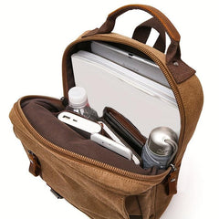 Canvas Messenger Bag Shoulder Sling Backpack Travel Backpack