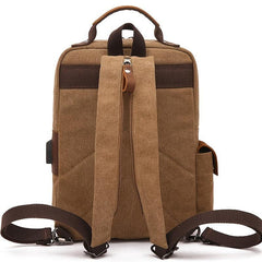 Canvas Messenger Bag Shoulder Sling Backpack Travel Backpack