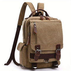 Canvas Messenger Bag Shoulder Sling Backpack Travel Backpack