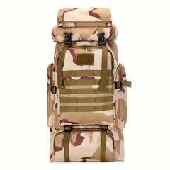 Large Capacity Camo Backpack for Outdoor Sports and Travel