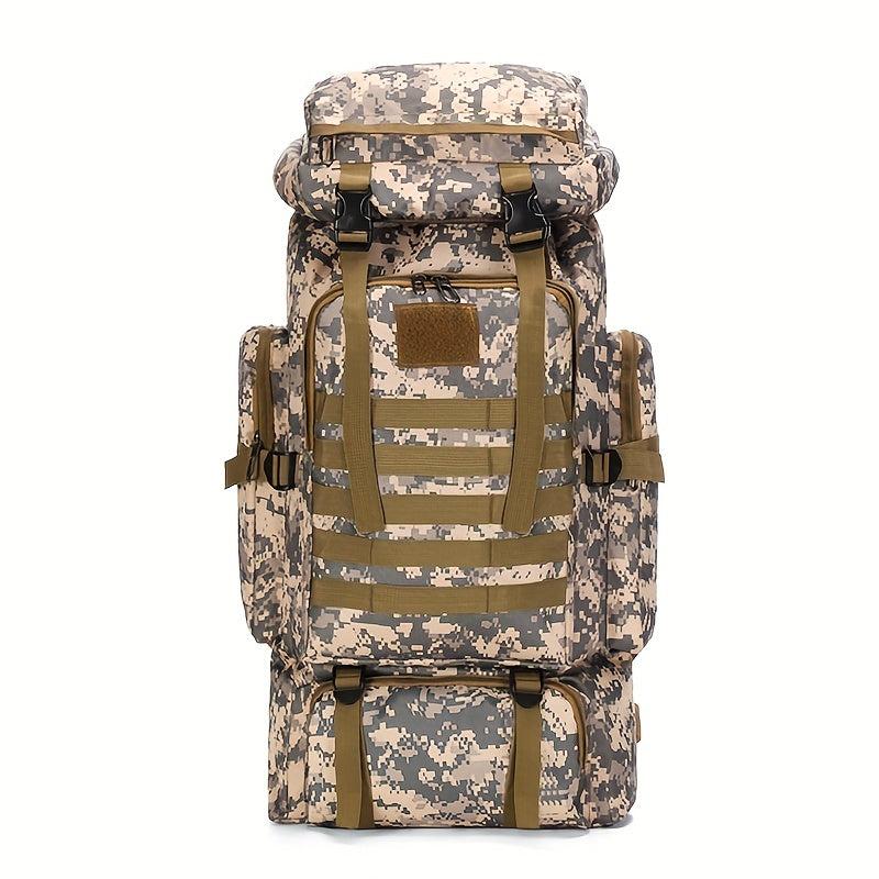 Large Capacity Camo Backpack for Outdoor Sports and Travel