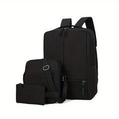 Men's Large Capacity Laptop Backpack Set