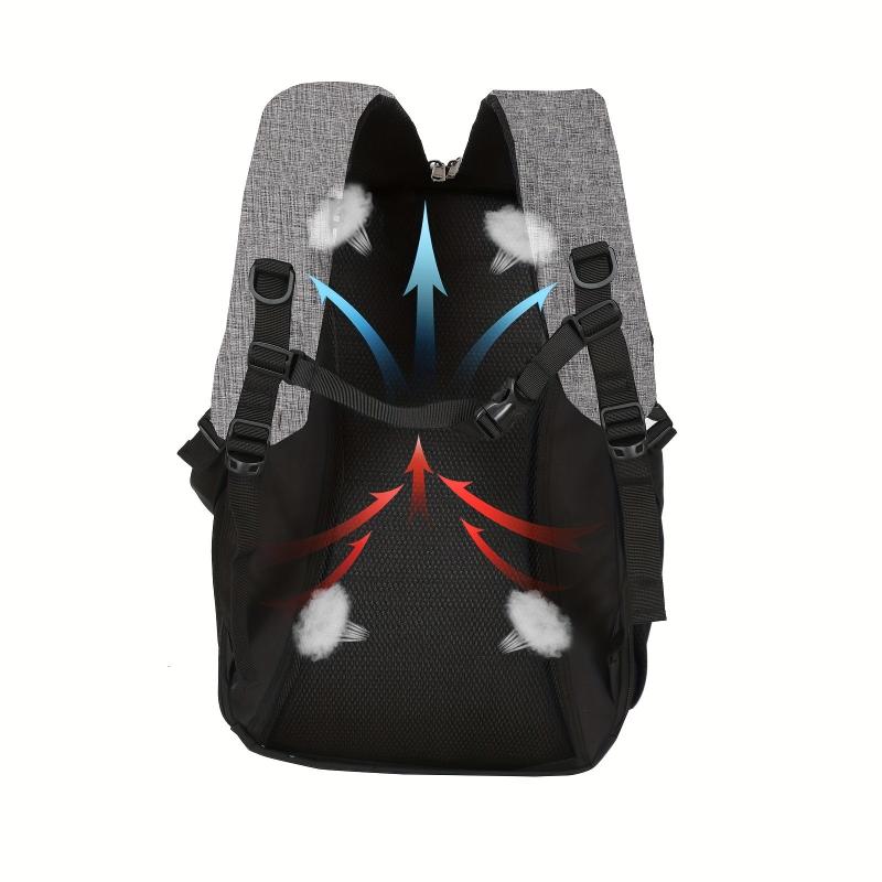 Large Capacity Travel Backpack 43x18 cm Business Laptop USB Charging Port