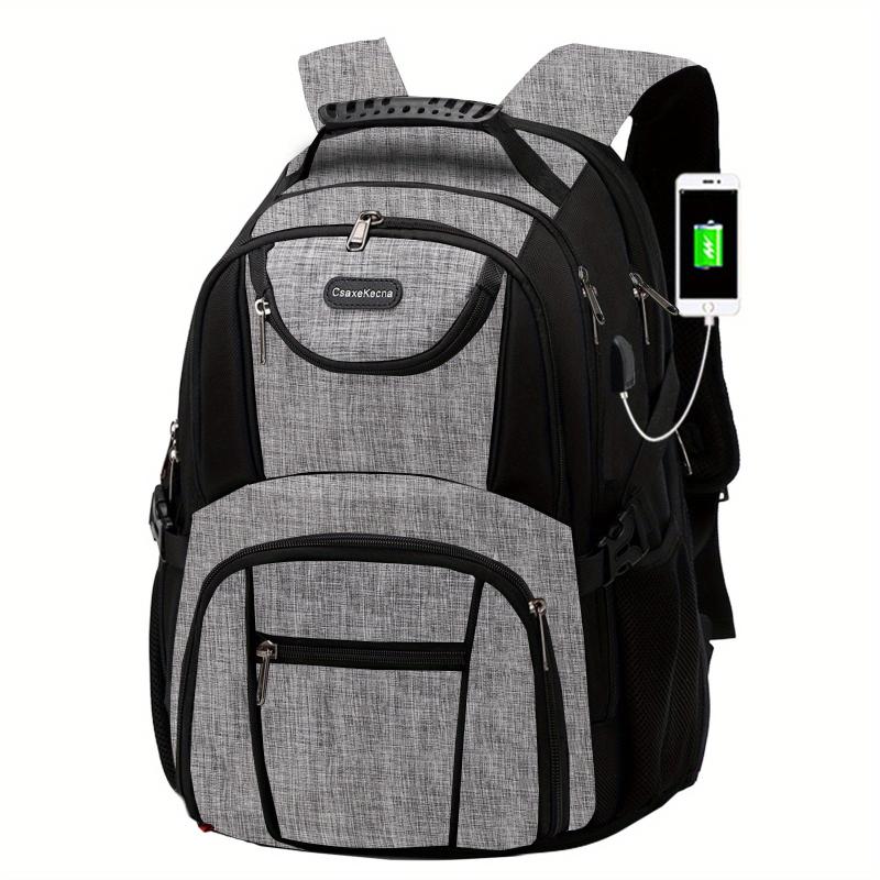 Large Capacity Travel Backpack 43x18 cm Business Laptop USB Charging Port