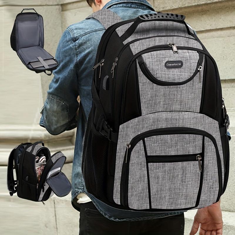Large Capacity Travel Backpack 43x18 cm Business Laptop USB Charging Port