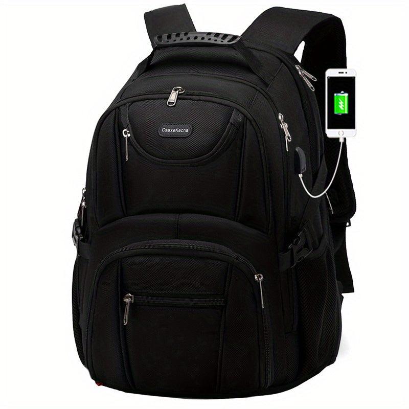 Large Capacity Travel Backpack 43x18 cm Business Laptop USB Charging Port
