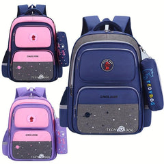 2pcs Backpack And Pen Bag Set for Elementary School Kids