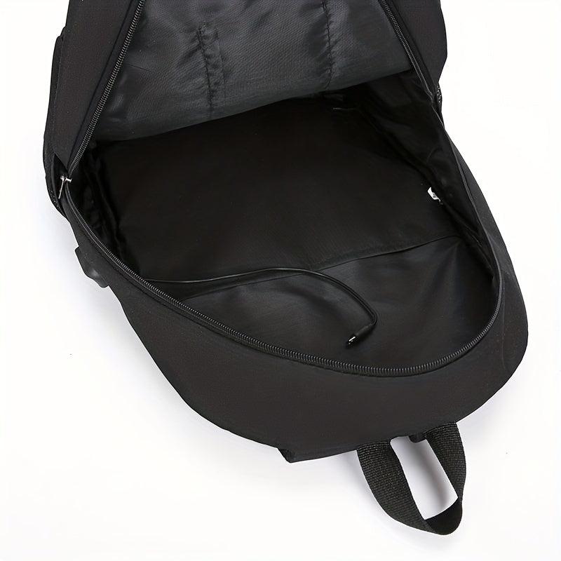 Men's Backpack USB Charging Port Large Capacity Travel Bag Schoolbag