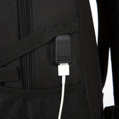 Men's Backpack USB Charging Port Large Capacity Travel Bag Schoolbag