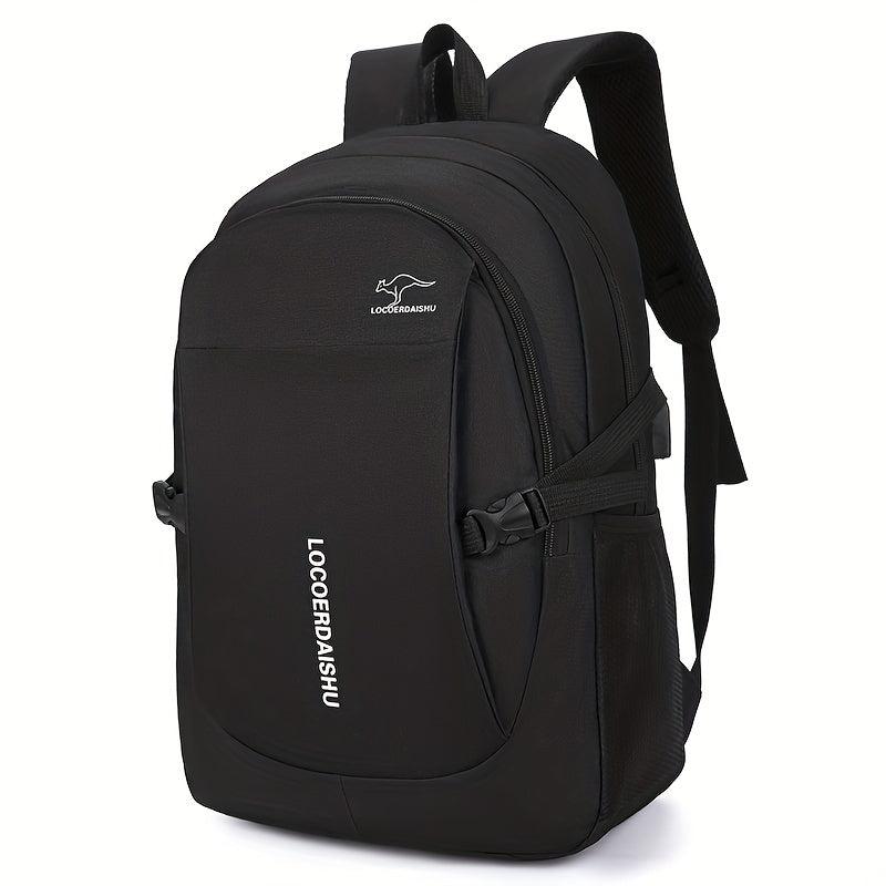 Men's Backpack USB Charging Port Large Capacity Travel Bag Schoolbag