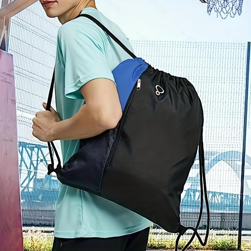 Portable Drawstring Backpack for Travel, Sports & Gym