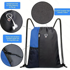 Portable Drawstring Backpack for Travel, Sports & Gym