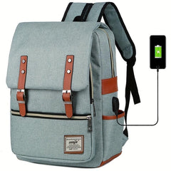 Large USB Backpack Practical Can Hold Men's And Women's Backpack