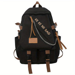 High Capacity Chain Travel Backpack for High School Students