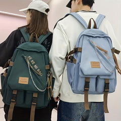 High Capacity Chain Travel Backpack for High School Students