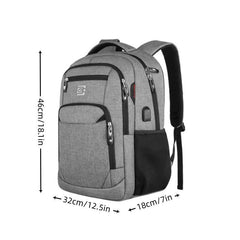 Large Capacity Waterproof Business Travel Backpack 18 inch