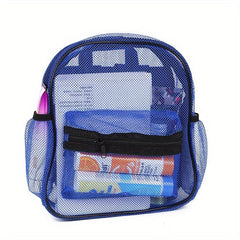 Heavy Duty Mesh Backpack With Padded Shoulder Straps