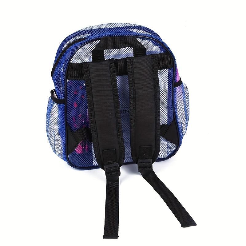Heavy Duty Mesh Backpack With Padded Shoulder Straps