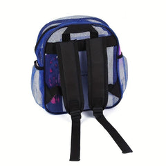 Heavy Duty Mesh Backpack With Padded Shoulder Straps