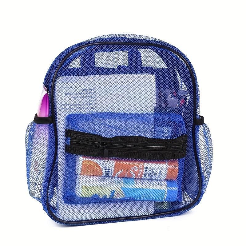 Heavy Duty Mesh Backpack With Padded Shoulder Straps