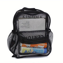 Heavy Duty Mesh Backpack With Padded Shoulder Straps