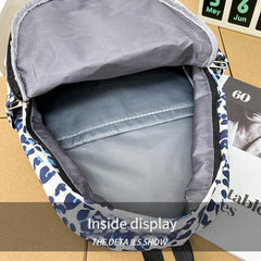 Leopard Grain Backpack Lightweight Schoolbag for Students Casual Bag