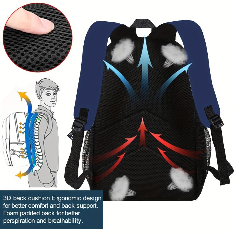 Kids School Bag Spine Protection, Large Capacity, Durable, Load Reduction