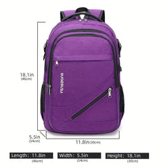 Large Laptop Backpack 17.3 Durable Waterproof Travel Bag USB Charging