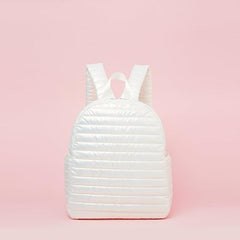 Quilted Backpack Purse Lightweight Travel Double Shoulder Bag