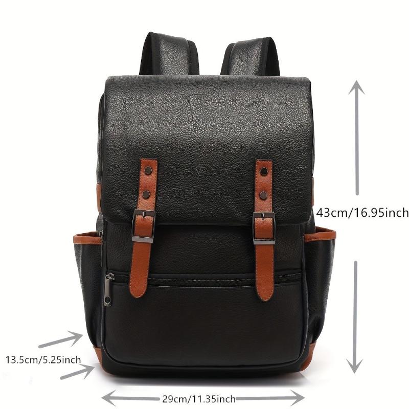 Anti-theft Men's Backpack for Business Travel, Flip Cover Design